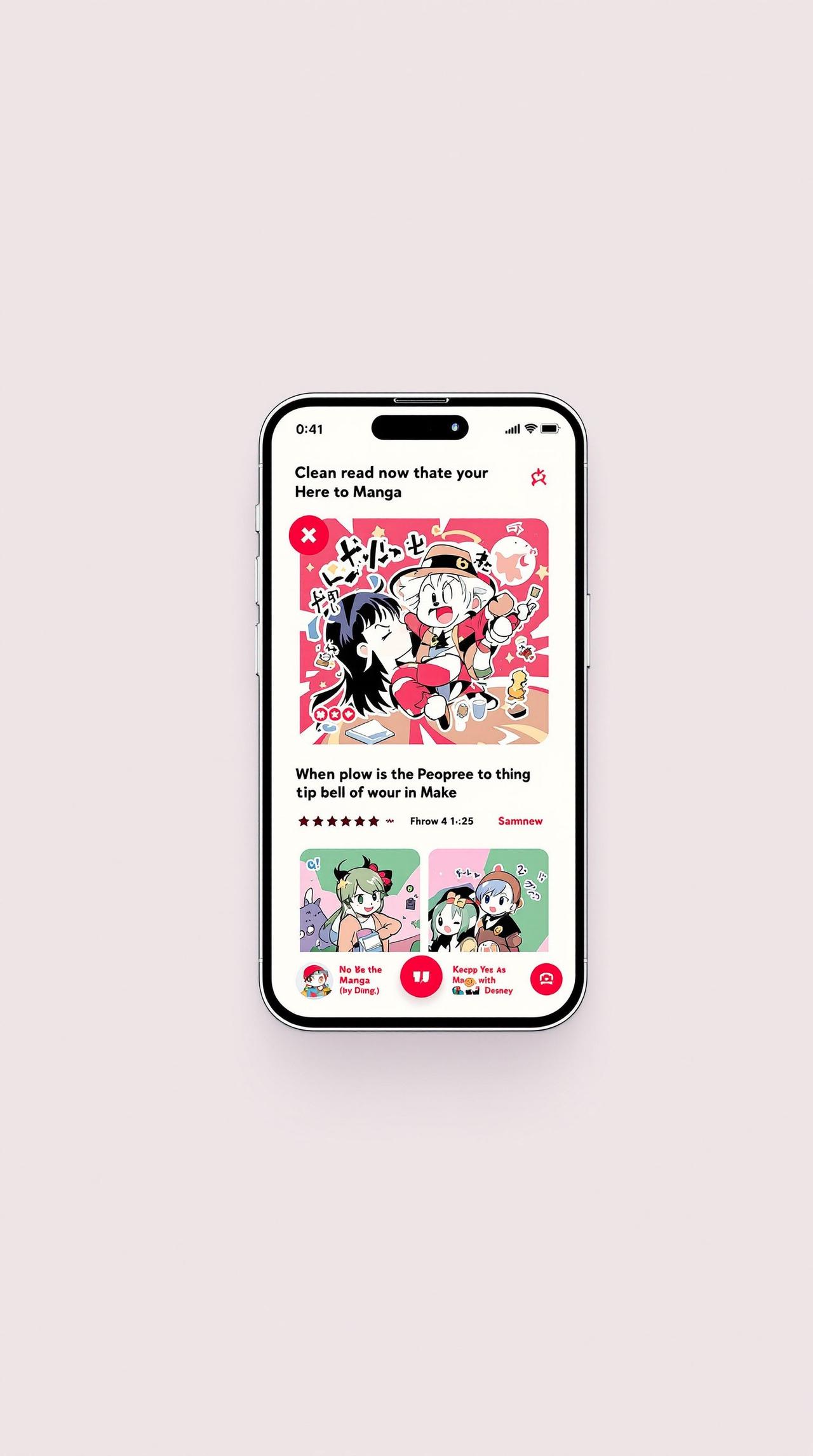 咕咚漫画APP首页界面预览
